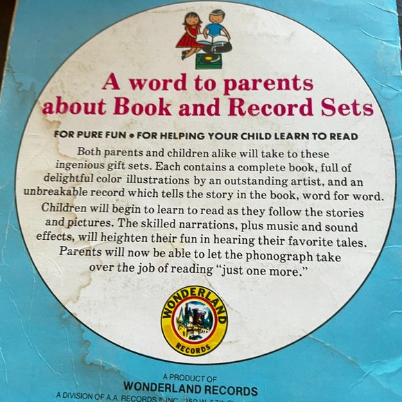 Vintage Little Wonderland Book and Recording Thumbelina Read and Hear 45 RPM - Picture 8 of 11